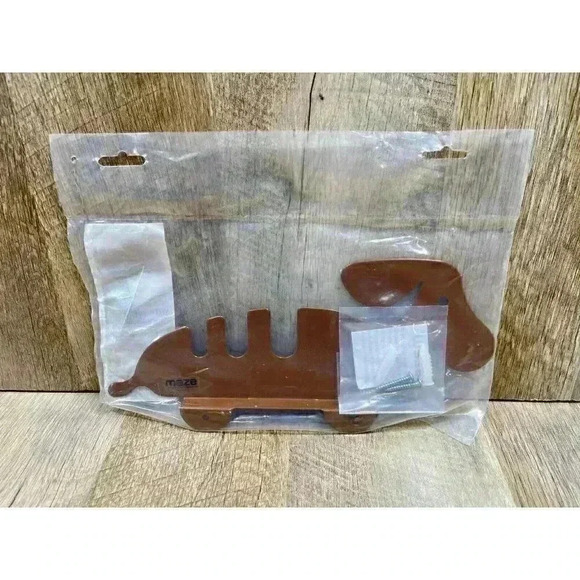 Metal Wall Hook Kids The Ark Moose Brown Weenie Dog Daushaund Container Store - Picture 5 of 5